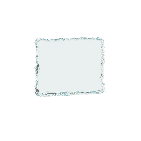 6 1/2" x 5 1/4" Crushed Ice Jade Acrylic Upright Only