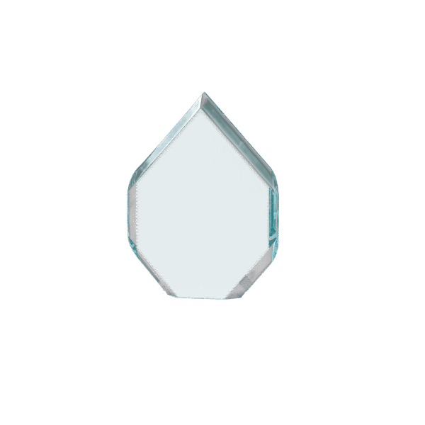 6" x  8" Flame Series Jade Acrylic Upright Only