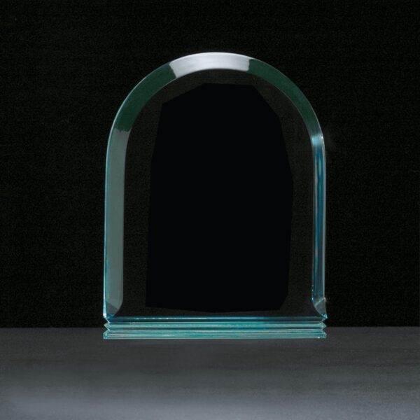 7" x 9" Arch Series Jade Acrylic Award-Upright Only