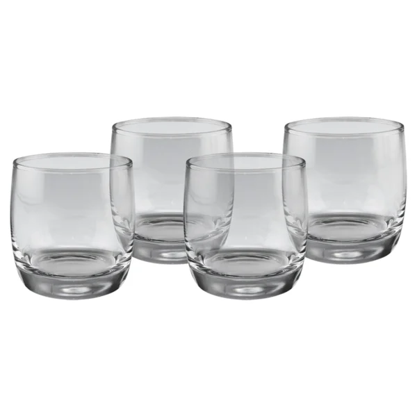 Personalized Four Polar Camel 10 oz. Round Rocks Glasses