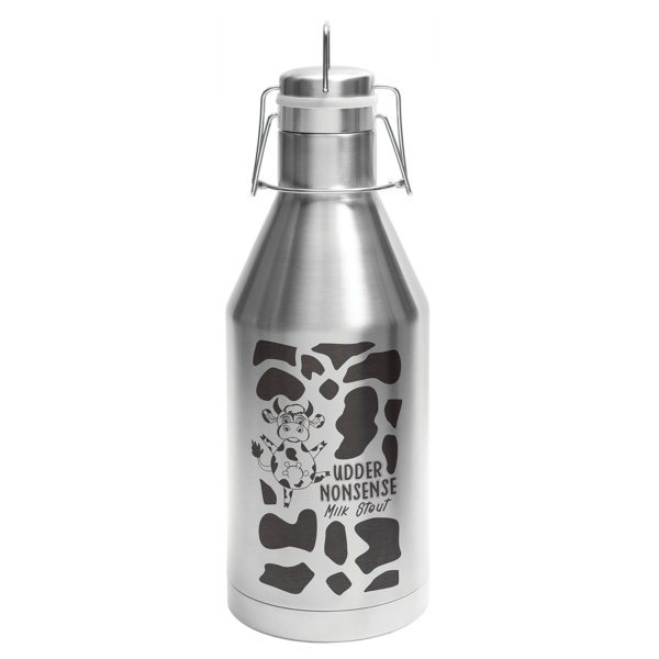 Polar Camel 64 oz. Stainless Steel Vacuum Insulated Growler with Swing-Top Lid