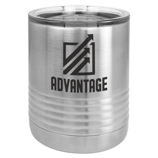 Polar Camel 10 oz. Stainless Steel Vacuum Insulated Ringneck Tumbler with Clear Lid