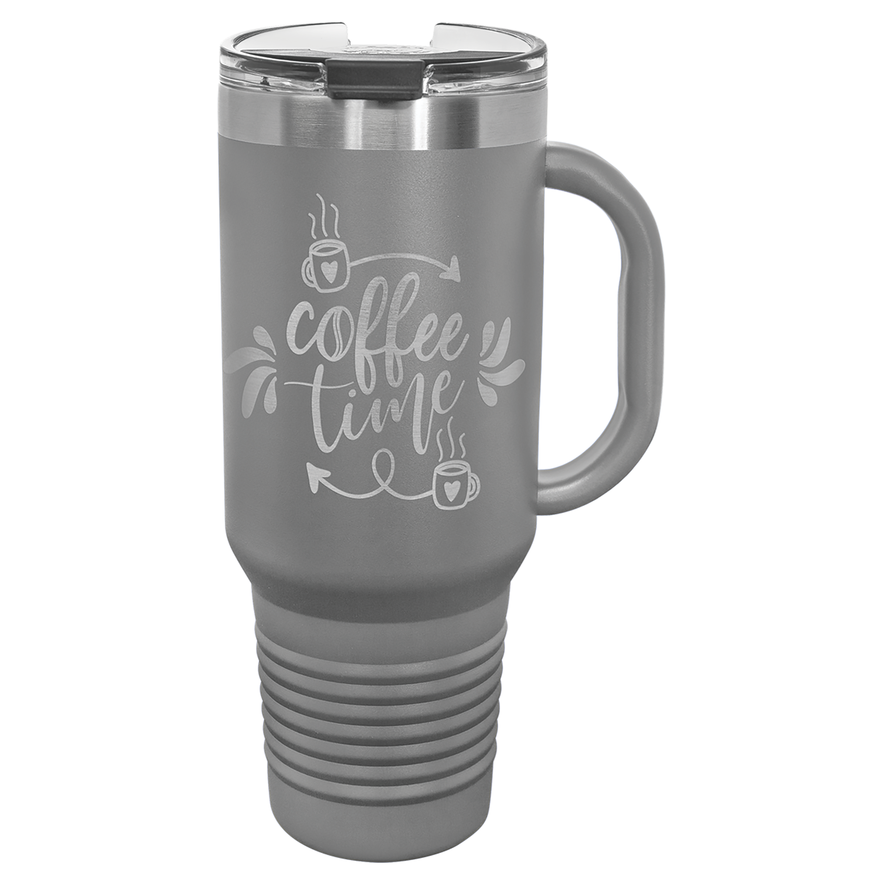 Polar Camel 40 oz. Travel Mug with Snap Lid & Straw - Image 4