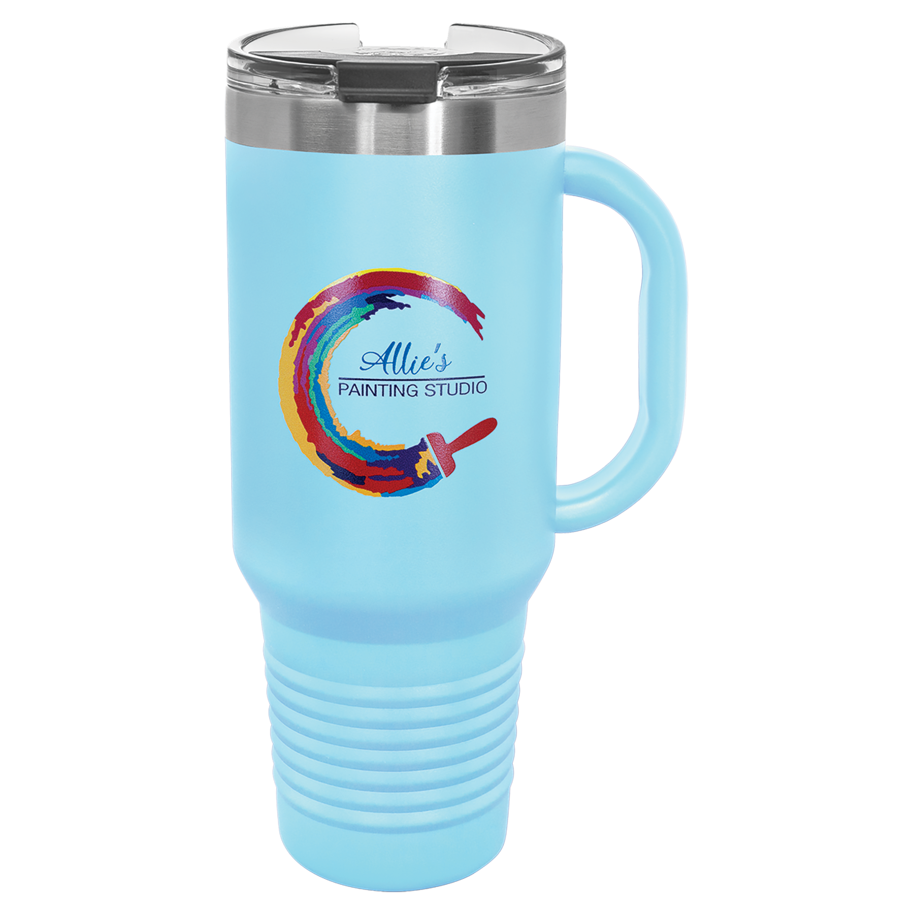 Polar Camel 40 oz. Travel Mug with Snap Lid & Straw - Image 7