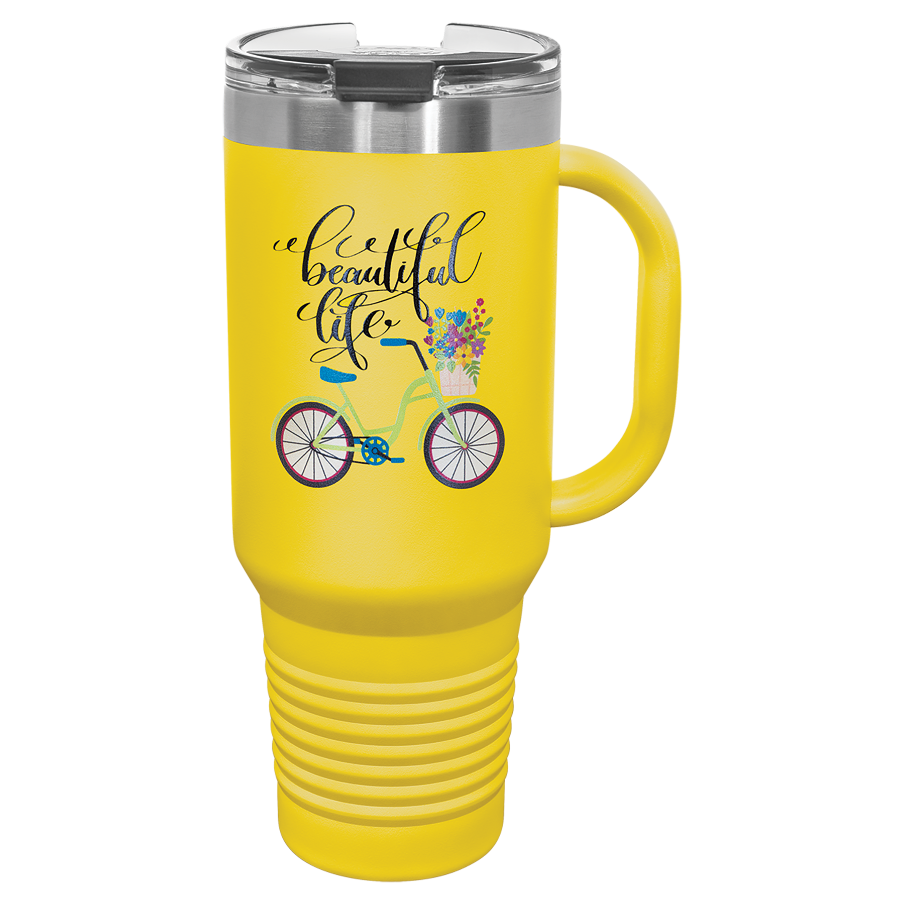 Polar Camel 40 oz. Travel Mug with Snap Lid & Straw - Image 10