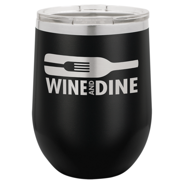 Personalized 12 oz. Stemless Wine Tumbler