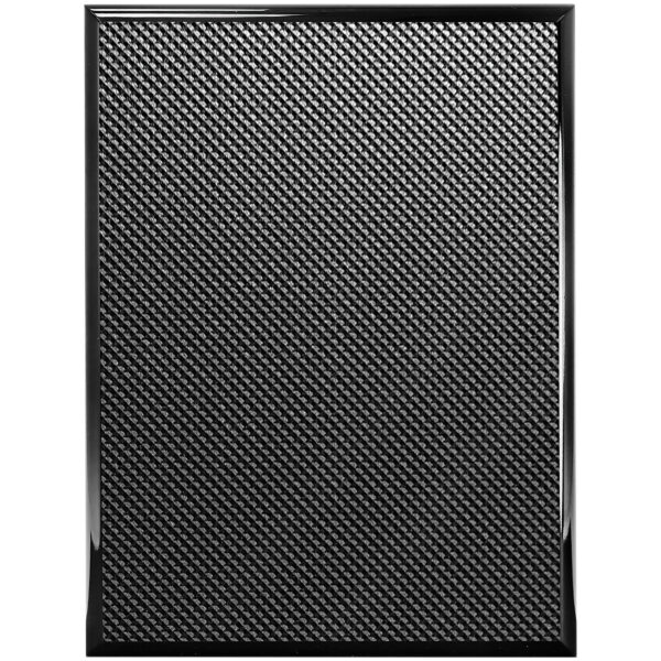 6" x 8" Piano Carbon Fiber Finish Plaque