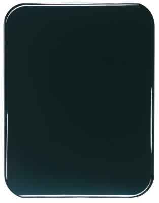 6" x 8" Black Piano Finish Round Corner Plaque