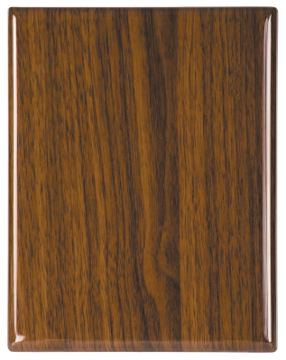 8" x 10" Walnut Piano Finish Plaque