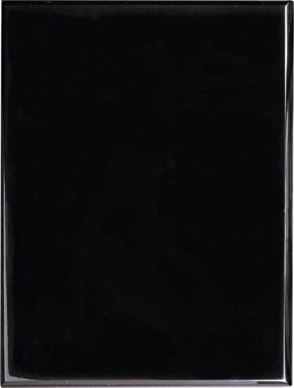 7" x 9" Value Black Piano Finish Plaque