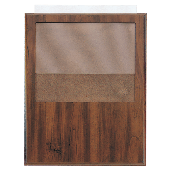 12" x 15" Walnut Finish Photo Plaque - Holds 8"x10" Photo