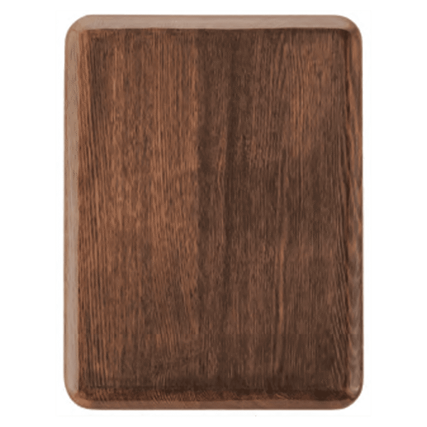 8" x 10 1/2" Airflyte Premium Walnut Piano Finish Plaque with Rounded Corners