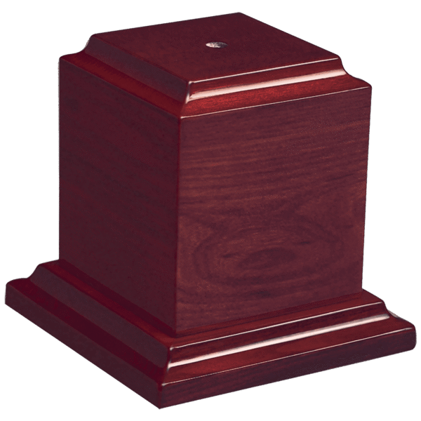 3 3/4" x 3 3/4" Rosewood Piano Finish Trophy Base