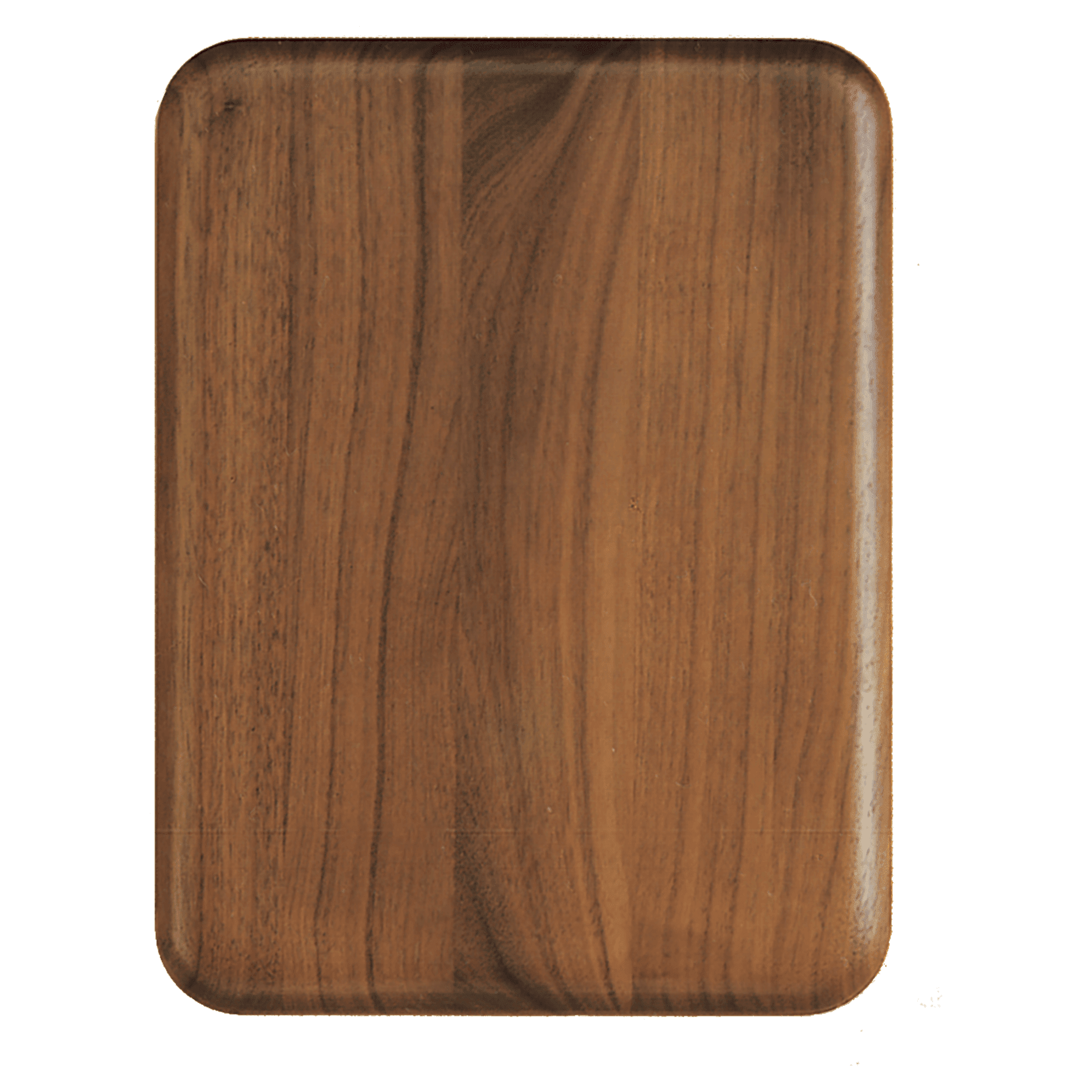 5" X 7" Walnut Airflyte Plaque with Rounded Corners