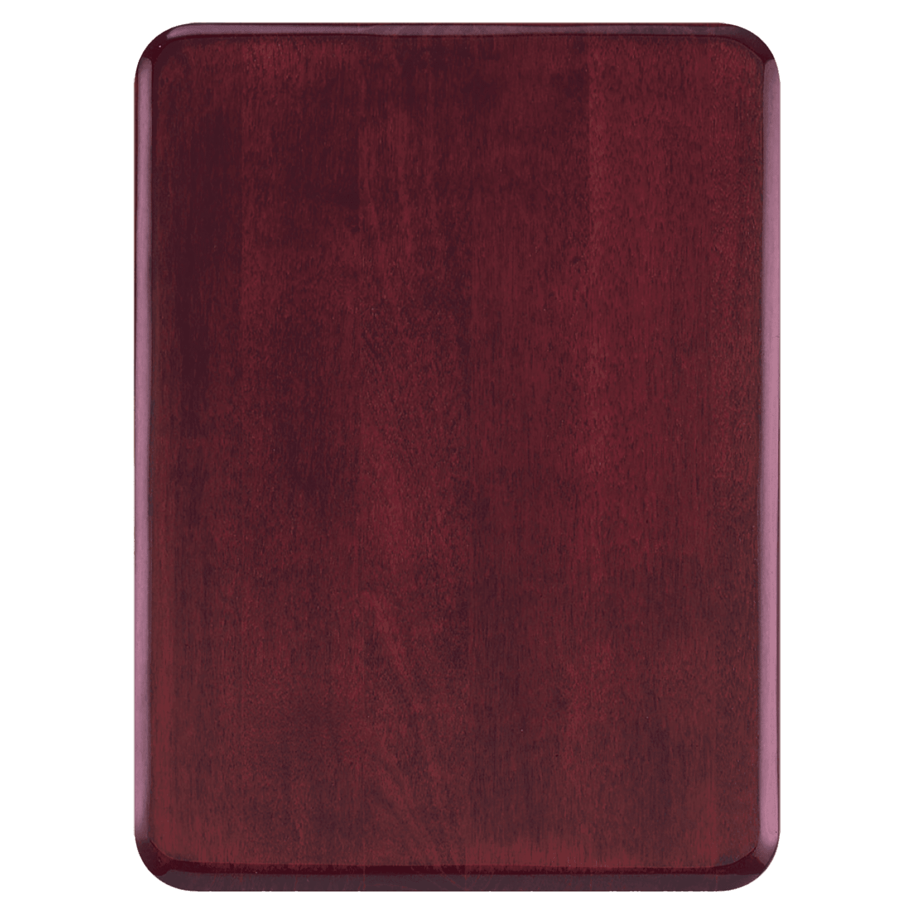 8" x 10 1/2" Airflyte Premium Rosewood Piano Finish Plaque with Round Corners