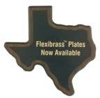 7 1/4" x 7 1/4" Walnut Finish Black Edge Texas State Plaque