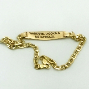 Medical Alert Bracelet Engraved