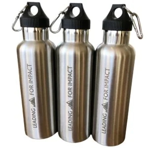 Stainless steel water bottle engraved
