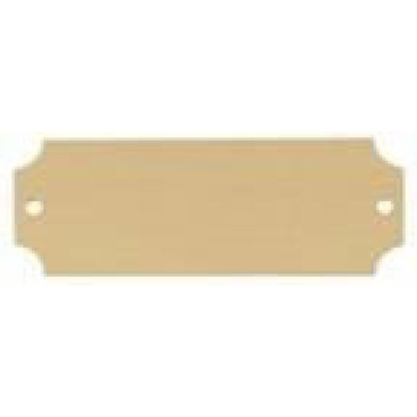 Custom Engraved 2 1/2" x 7/8" DynaSub Satin Gold Aluminum Perpetual Plate