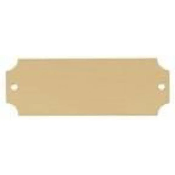 Custom Engraved 2 1/2" x 7/8" DynaSub Satin Gold Aluminum Perpetual Plate