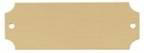 Custom Engraved 2 1/2" x 7/8" DynaSub Satin Gold Aluminum Perpetual Plate