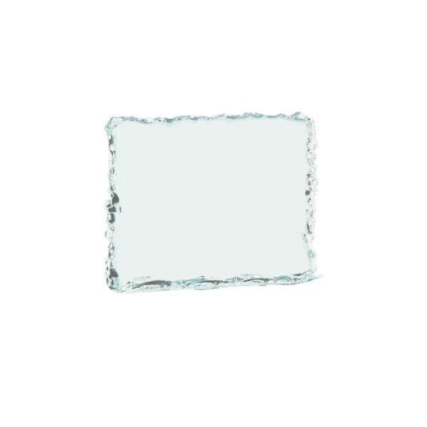 Custom Engraved 5 1/2" x 5 1/4" Crushed Ice Jade Acrylic