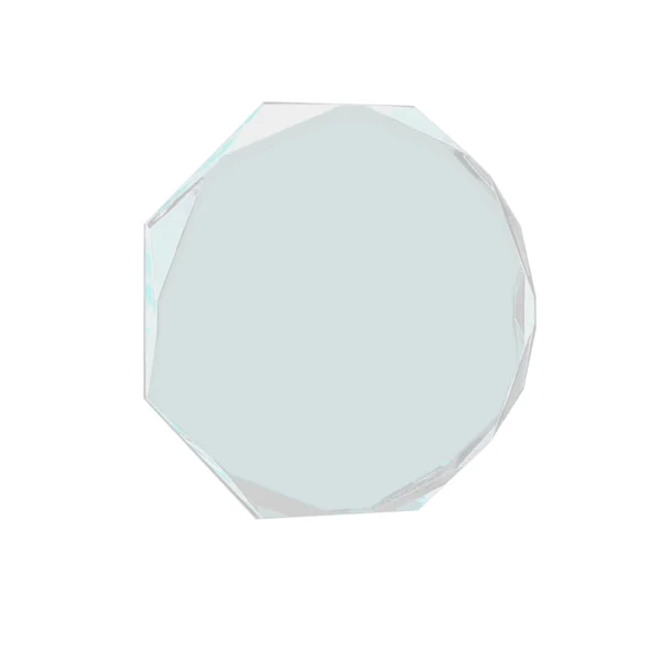 Custom Engraved 8" x 8 3/4" Octagon Jade Acrylic Award