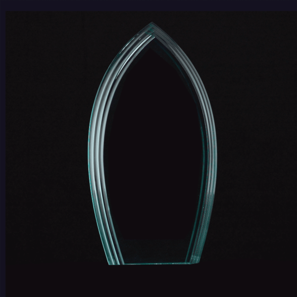 Custom Engraved 7 3/4" Flame Jade Acrylic Award