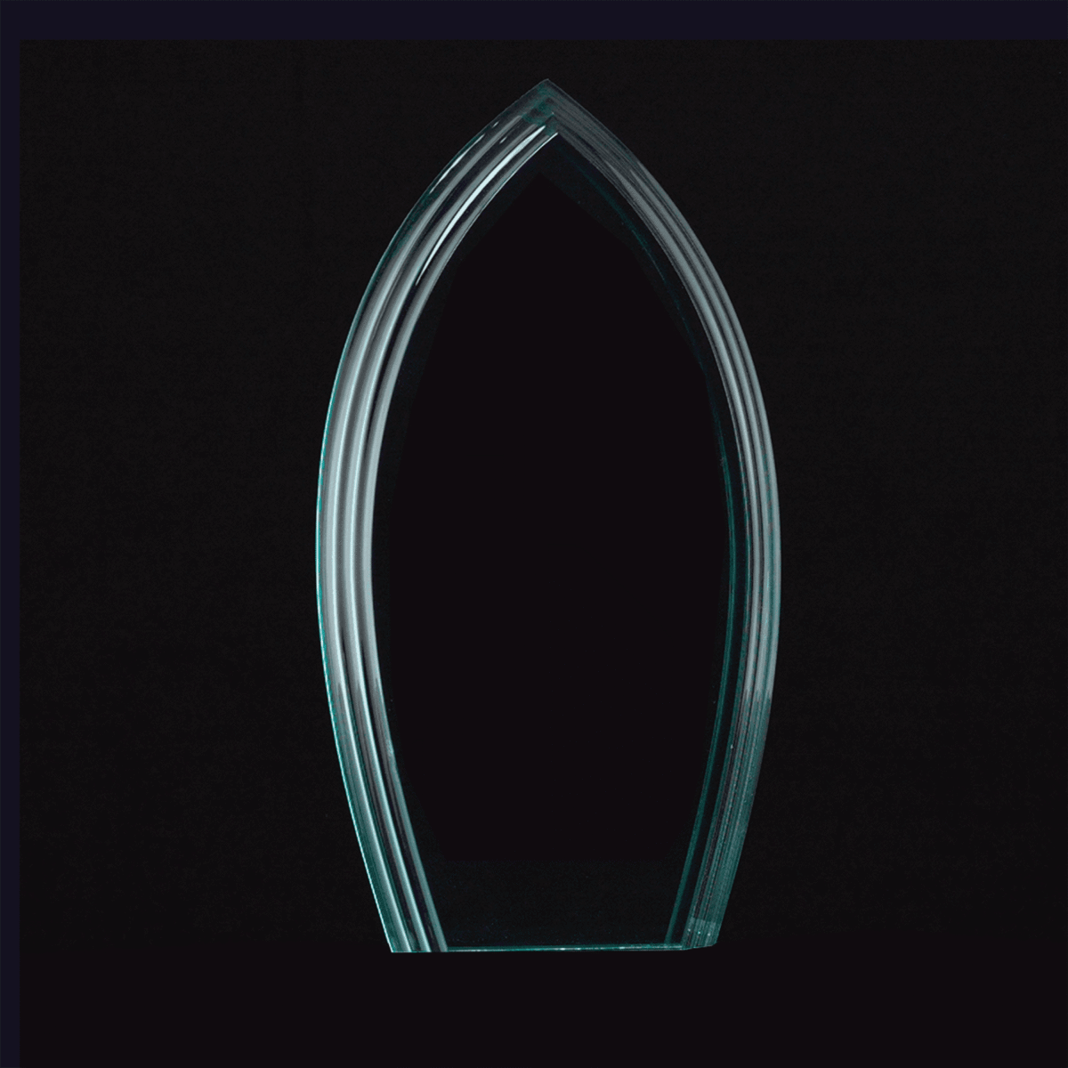 Custom Engraved 7 3/4" Flame Jade Acrylic Award
