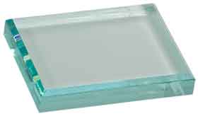 Custom Engraved 4 1/2" x 3 1/2" Jade Acrylic Paperweight