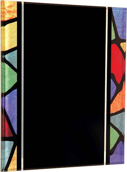 Custom Engraved 8" x 10" Stained Glass Acrylic Plaque with Hanger