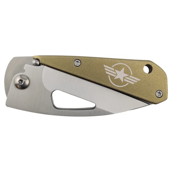 Custom Engraved Bison River 3 1/2" Flat Dark Earth Everyday Carry Knife