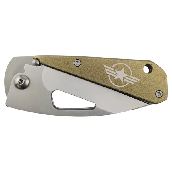 Custom Engraved Bison River 3 1/2" Flat Dark Earth Everyday Carry Knife