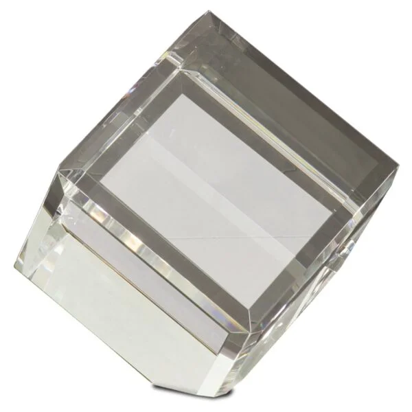 Custom Engraved 4" x 4" Crystal Cube