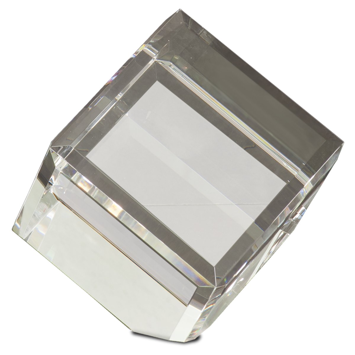 Custom Engraved 4" x 4" Crystal Cube