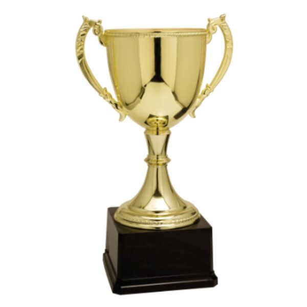 Custom 16 3/4" Gold Completed Zinc Cup Trophy