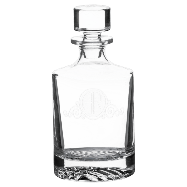 Personalized 850 mL Round Glass Decanter