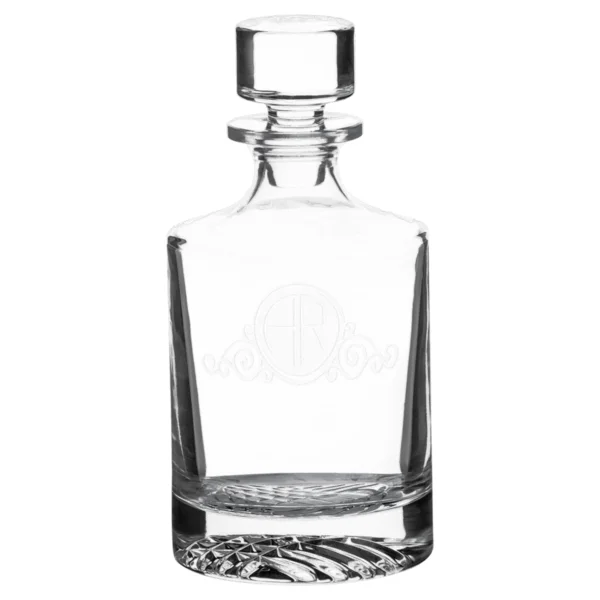 Personalized 850 mL Round Glass Decanter
