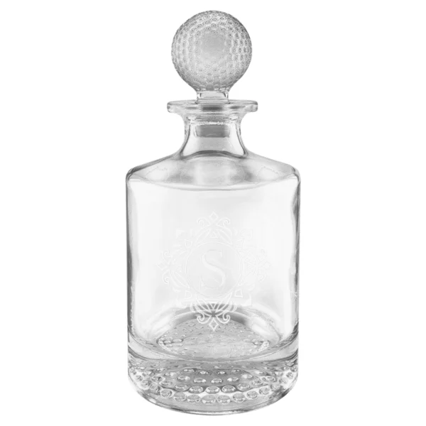 Personalized 850mL Round Golf Glass Decanter