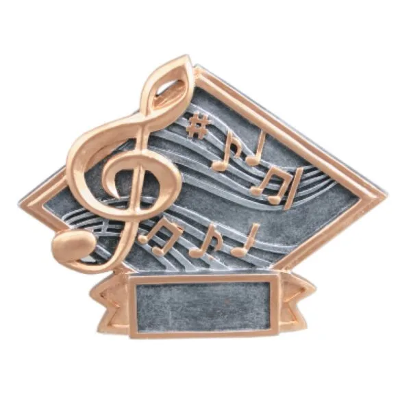 Custom 6" x 4 1/2" Music Diamond Plate Resin