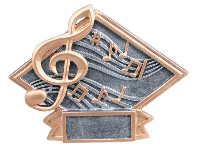 Custom 6" x 4 1/2" Music Diamond Plate Resin