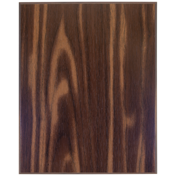 Custom Engraved 18" x 24" Walnut Finish Plaque with 45 Degree Bevel Edge