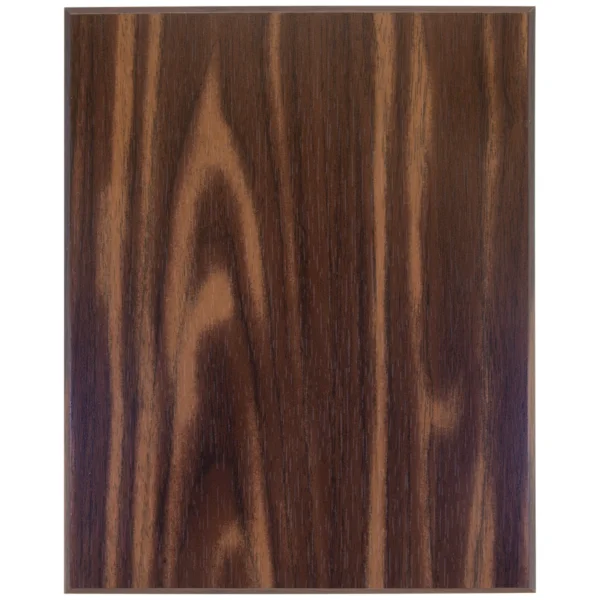 Custom Engraved 18" x 24" Walnut Finish Plaque with 45 Degree Bevel Edge