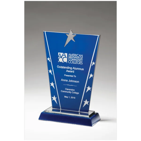 Custom Engraved 6 3/8" x 9 5/8" Constellation Glass Award