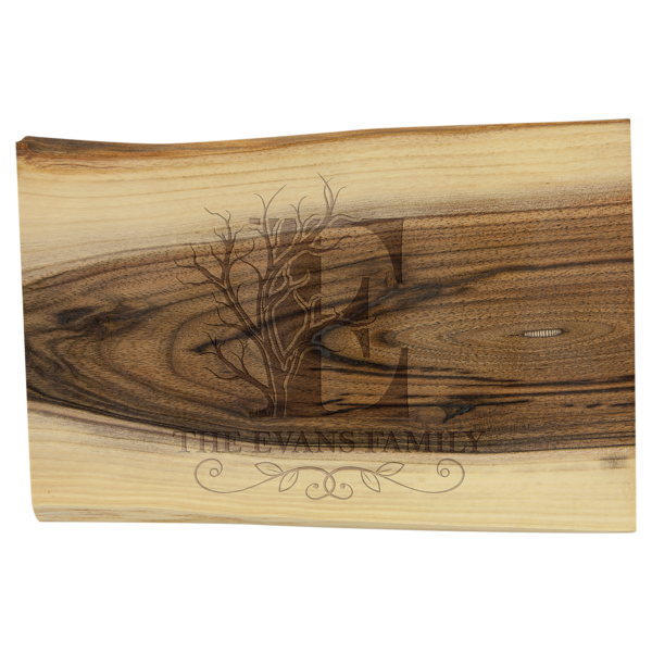 Personalized 9" x 6" Black Walnut Bar Cutting Board