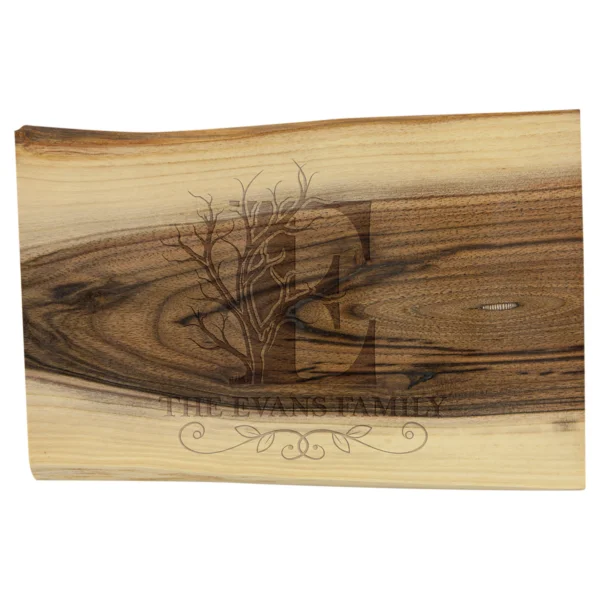 Personalized 9" x 6" Black Walnut Bar Cutting Board