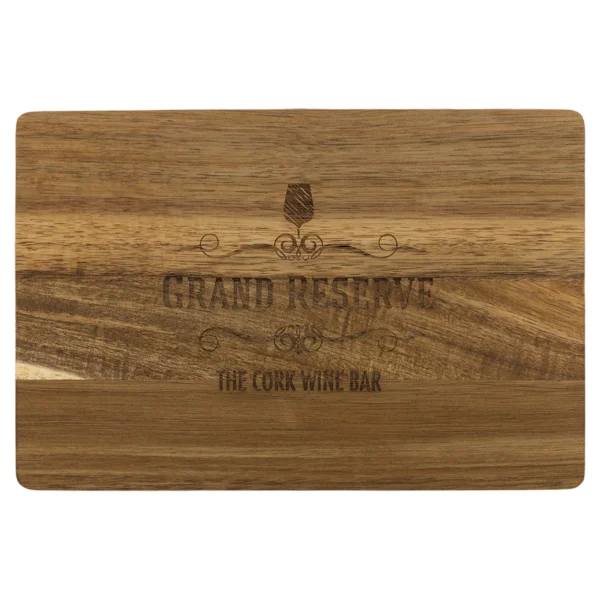Personalized 9" X 6" Acacia Cutting Board
