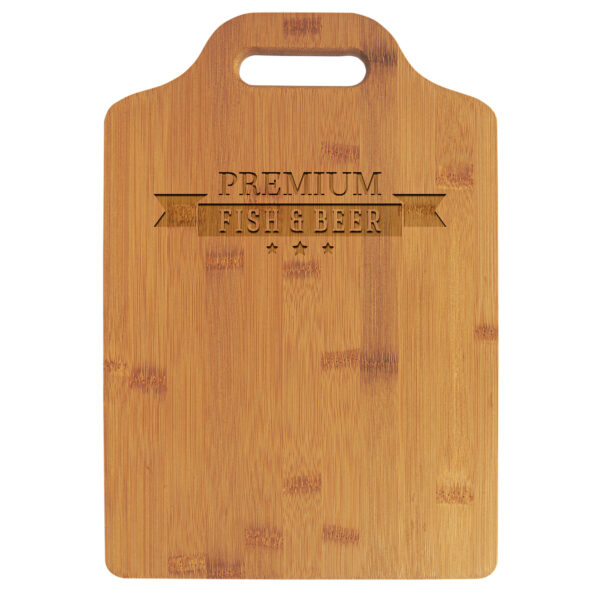 Personalized 13" x 9" Bamboo Cutting Board with Handle