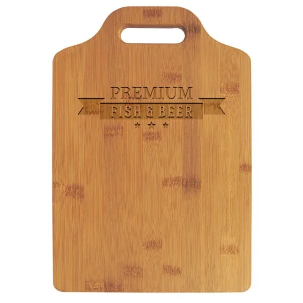 Personalized 13" x 9" Bamboo Cutting Board with Handle