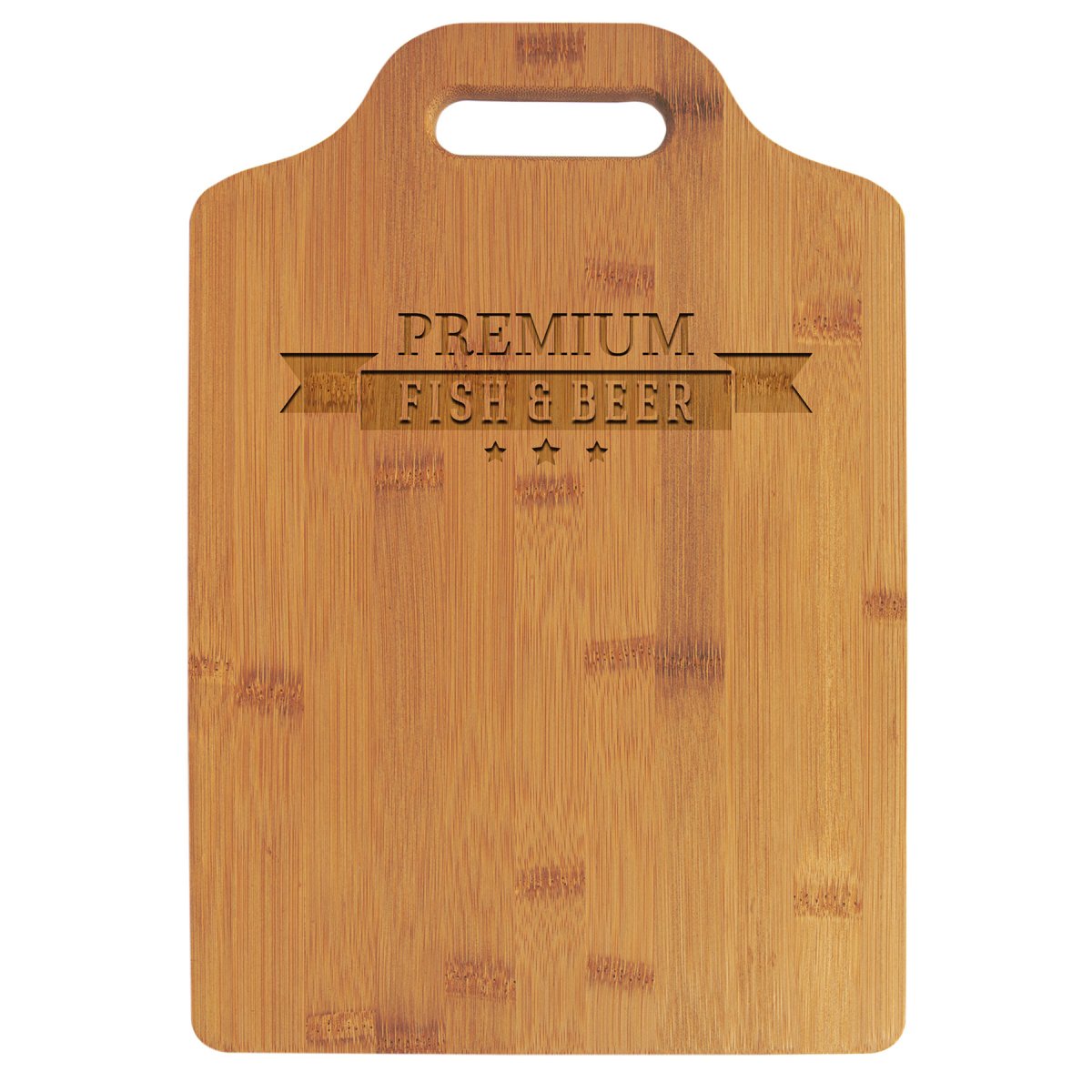 Personalized 13" x 9" Bamboo Cutting Board with Handle
